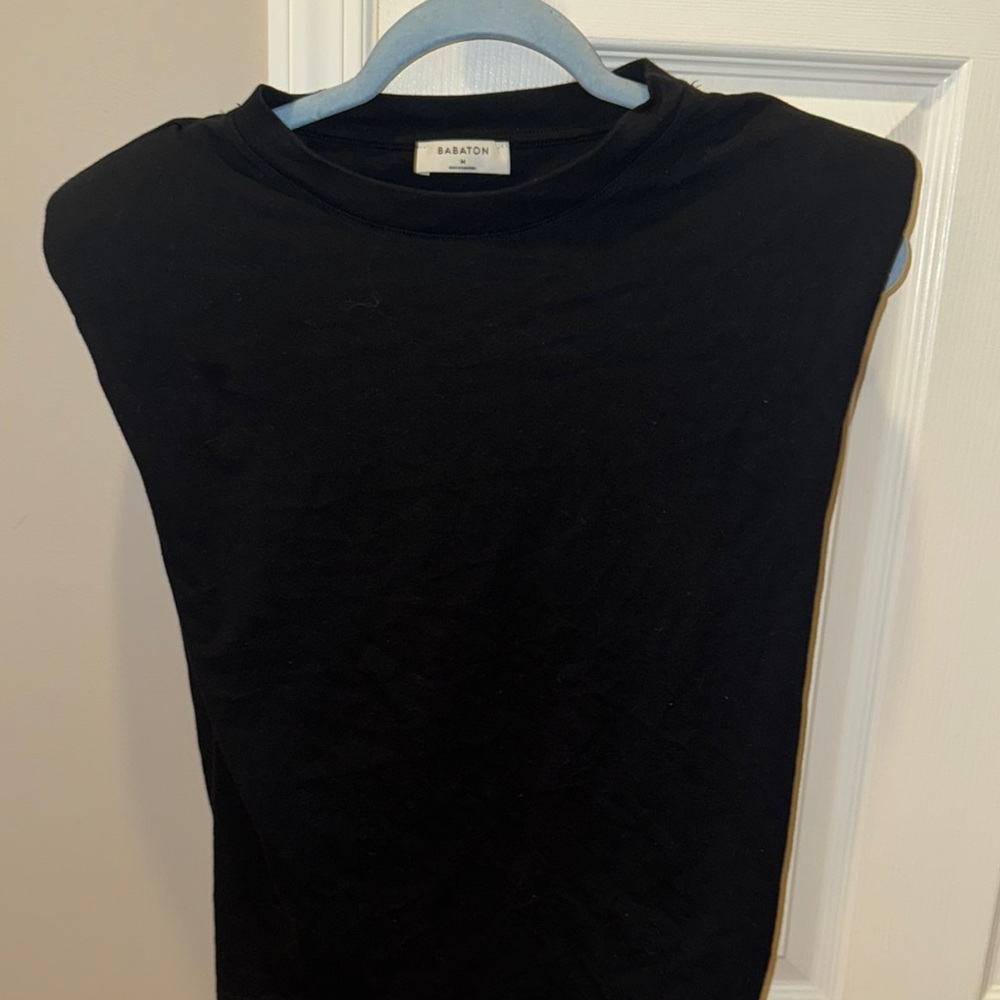 Aritzia Babaton Black Sleeveless Top
